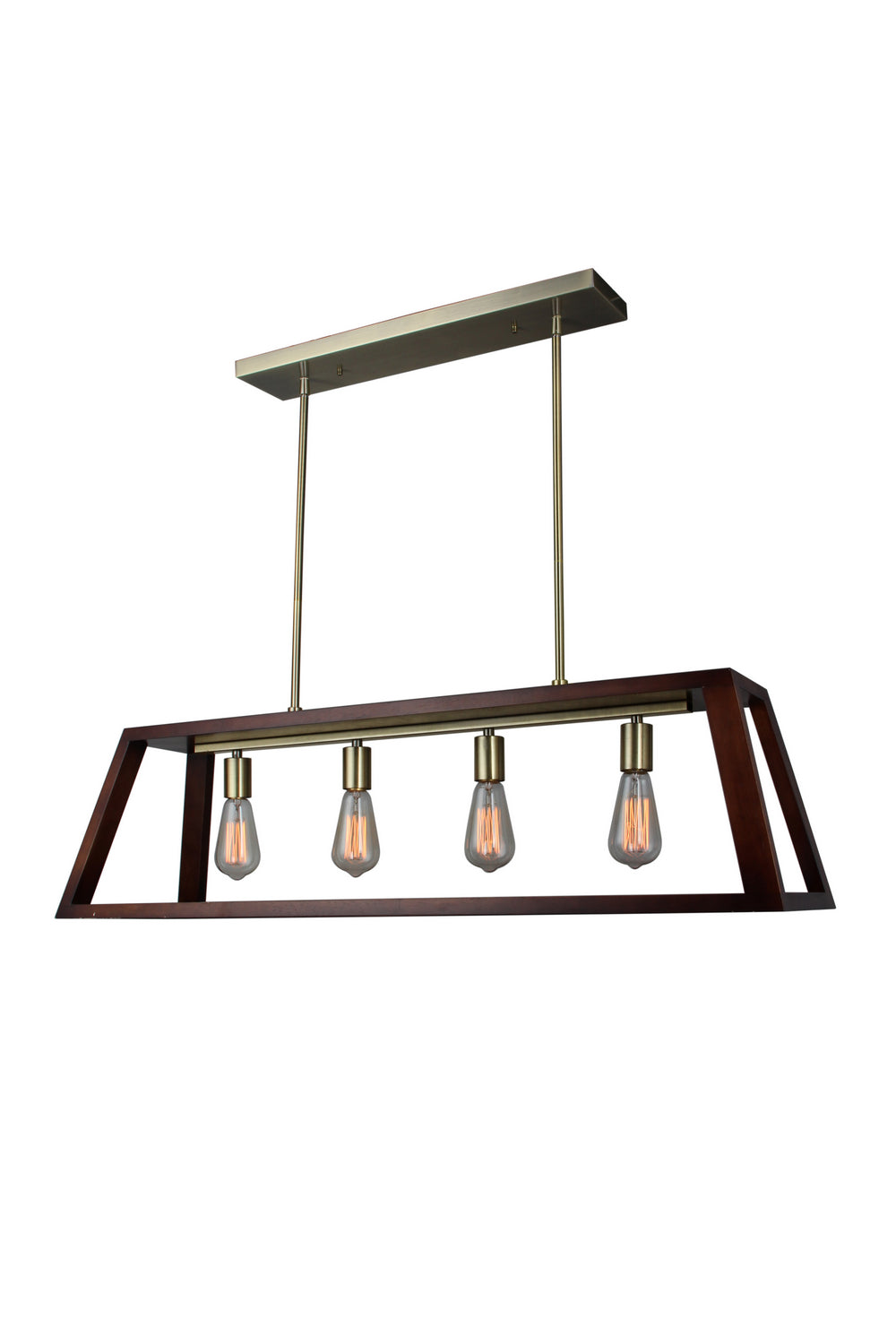 Woodbridge Walden 17222CBR-WLK4WN Pendant Light - Vintage Brass
