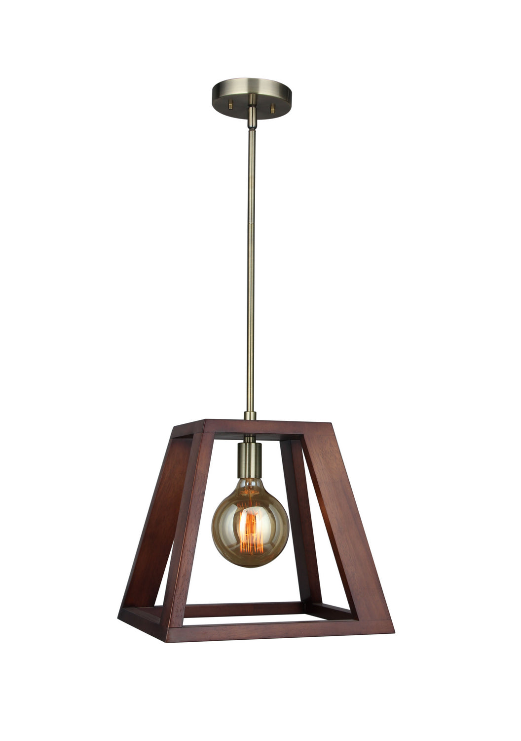 Woodbridge Walden 17223CBR-WLK2WN Pendant Light - Vintage Brass