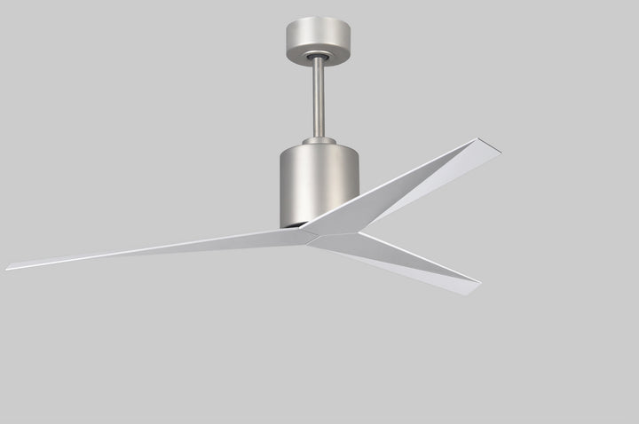 Matthews Fan Company Eliza EK-BN-BW Ceiling Fan 56 - Brushed Nickel, Barn Wood Tone/
