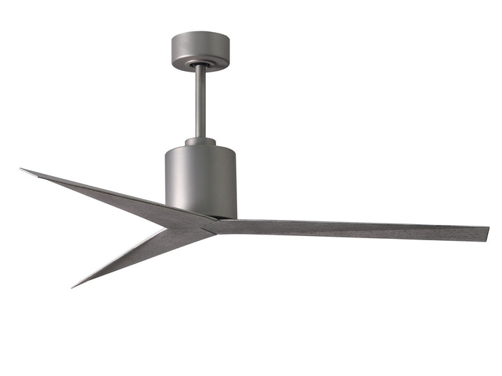 Matthews Fan Company Eliza EK-BN-BW Ceiling Fan 56 - Brushed Nickel, Barn Wood Tone/