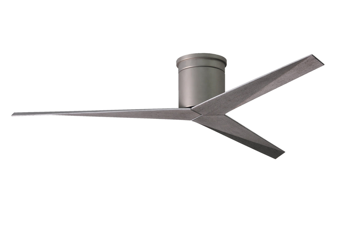 Matthews Fan Company Eliza EKH-BN-BW Ceiling Fan 56 - Brushed Nickel, Barn Wood Tone/