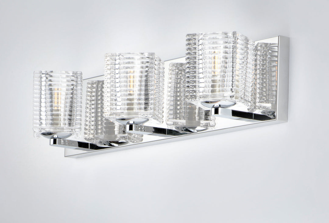 Maxim Groove 9073CRPC Bath Vanity Light 21 in. wide - Polished Chrome