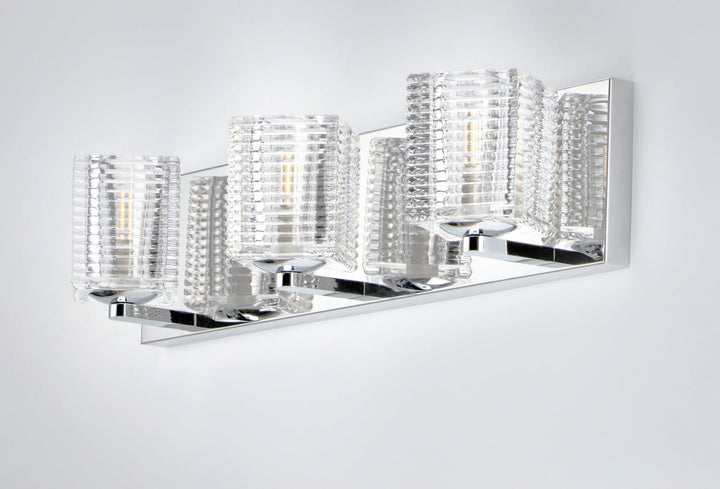 Maxim Groove 9073CRPC Bath Vanity Light 21 in. wide - Polished Chrome