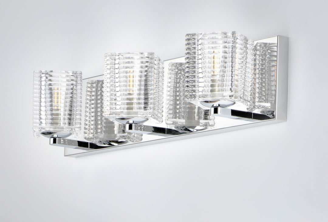 Maxim Groove 9073CRPC Bath Vanity Light 21 in. wide - Polished Chrome