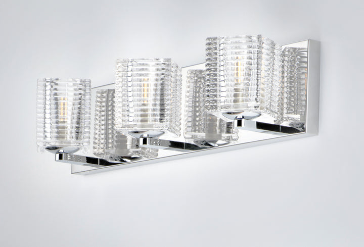 Maxim Groove 9073CRPC Bath Vanity Light 21 in. wide - Polished Chrome