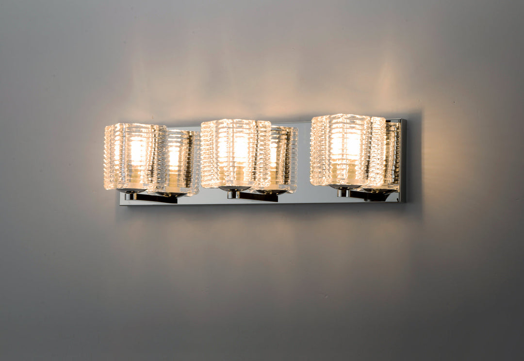Maxim Groove 9073CRPC Bath Vanity Light 21 in. wide - Polished Chrome