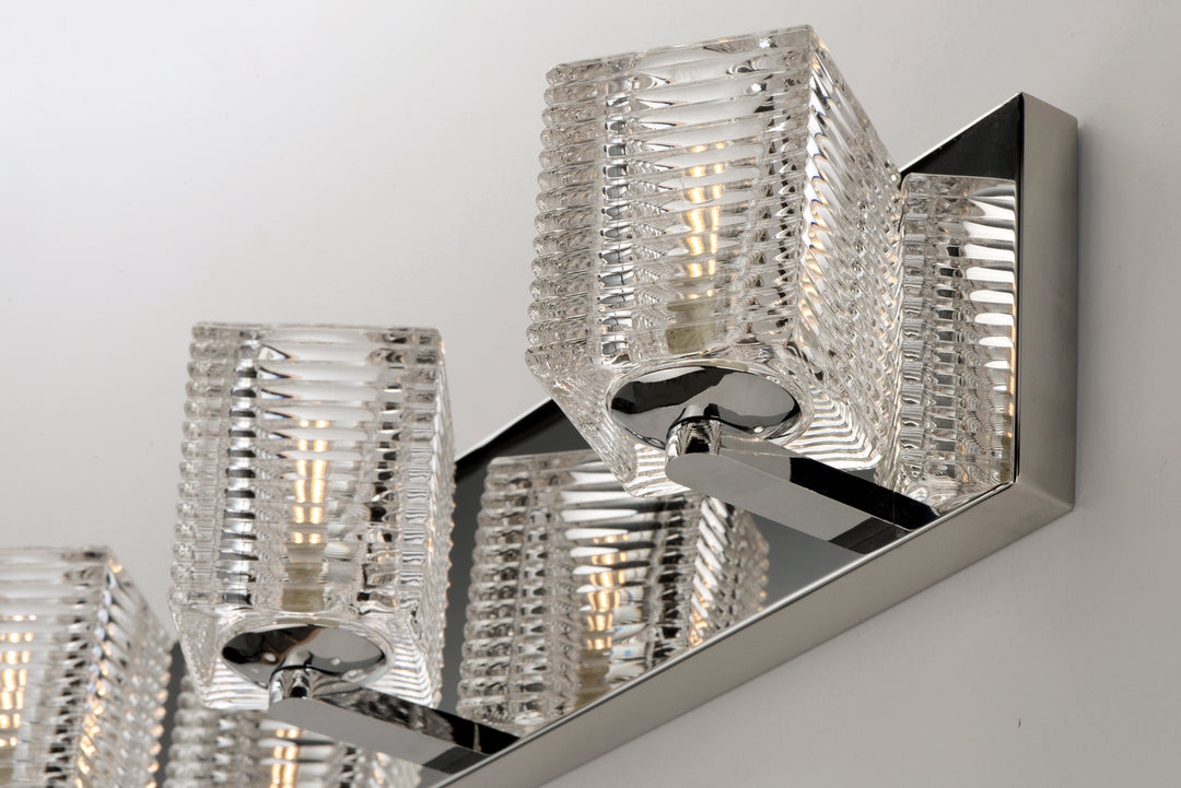 Maxim Groove 9073CRPC Bath Vanity Light 21 in. wide - Polished Chrome