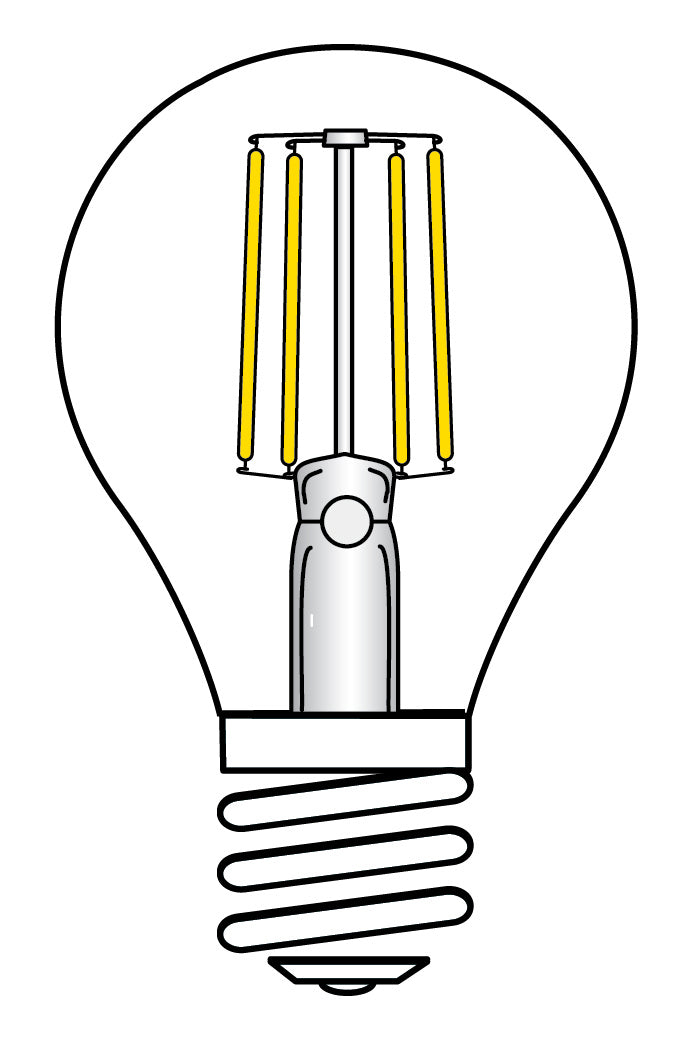 Satco Lighting S9583   Light Bulb Transparent Amber