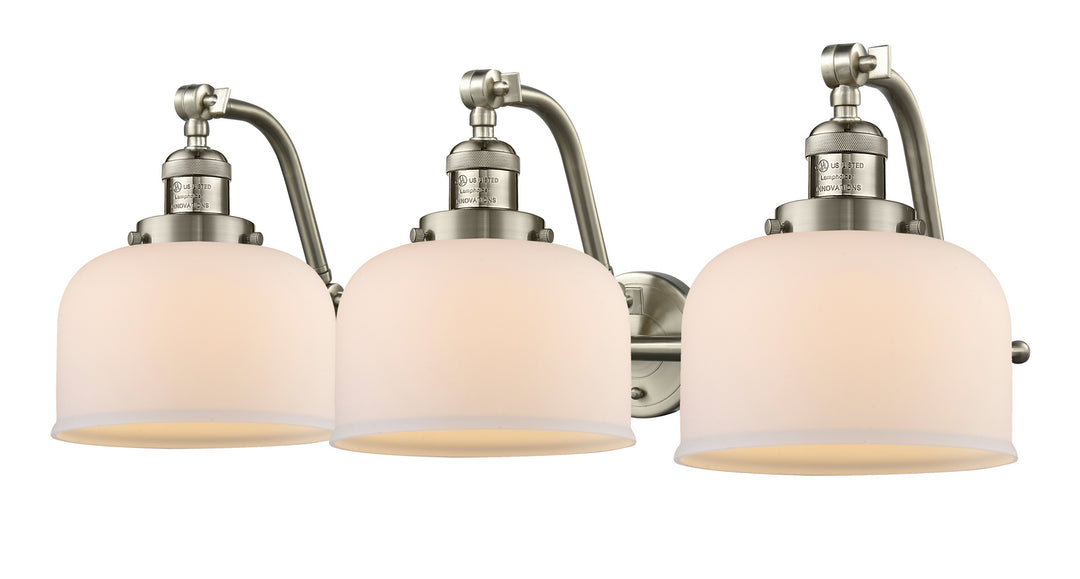 Innovations Franklin Restoration 515-3W-SN-G71 Bath Vanity Light 28 in. wide - Brushed Satin Nickel