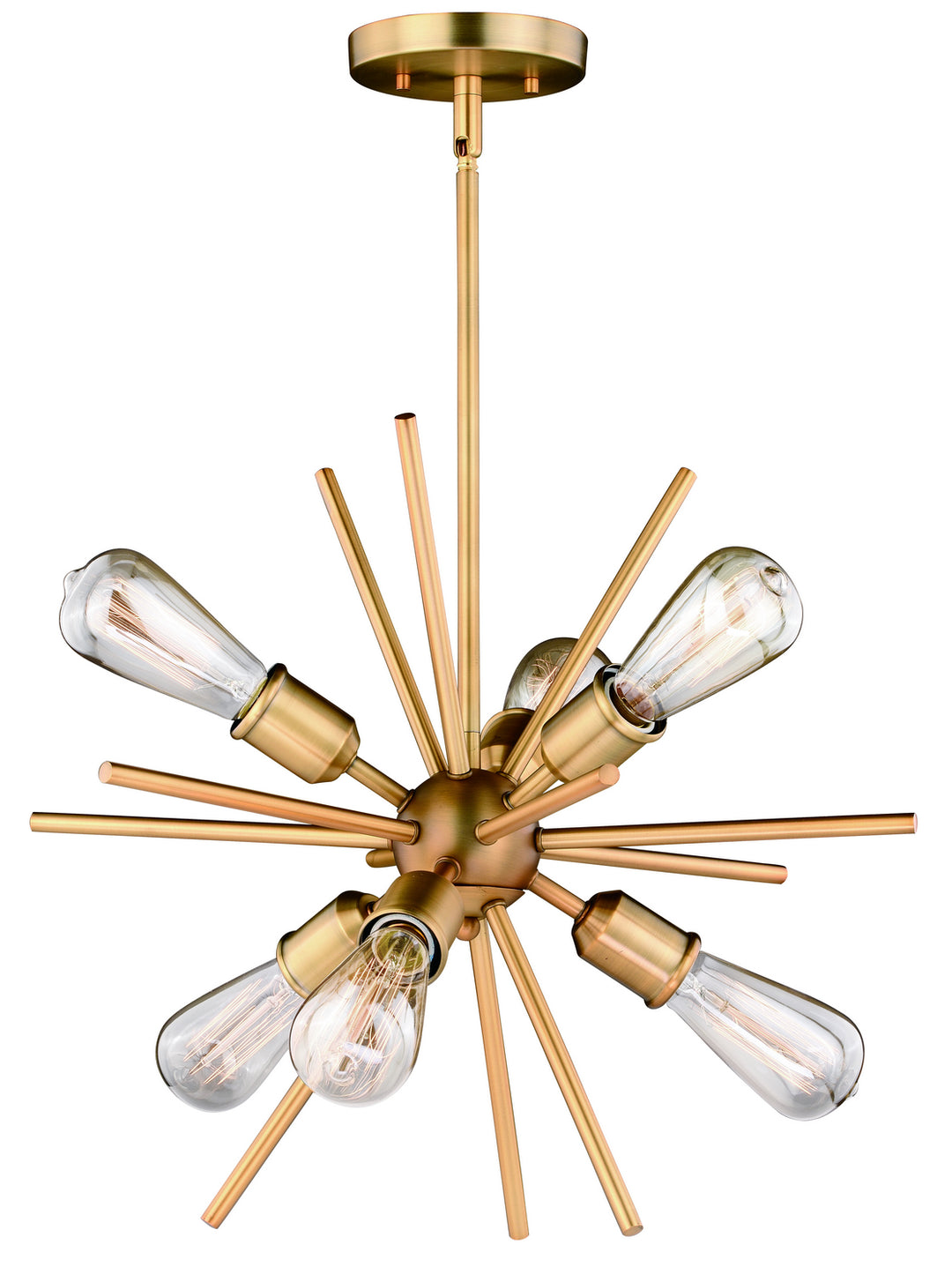 Vaxcel Estelle P0238 Pendant Light - Natural Brass