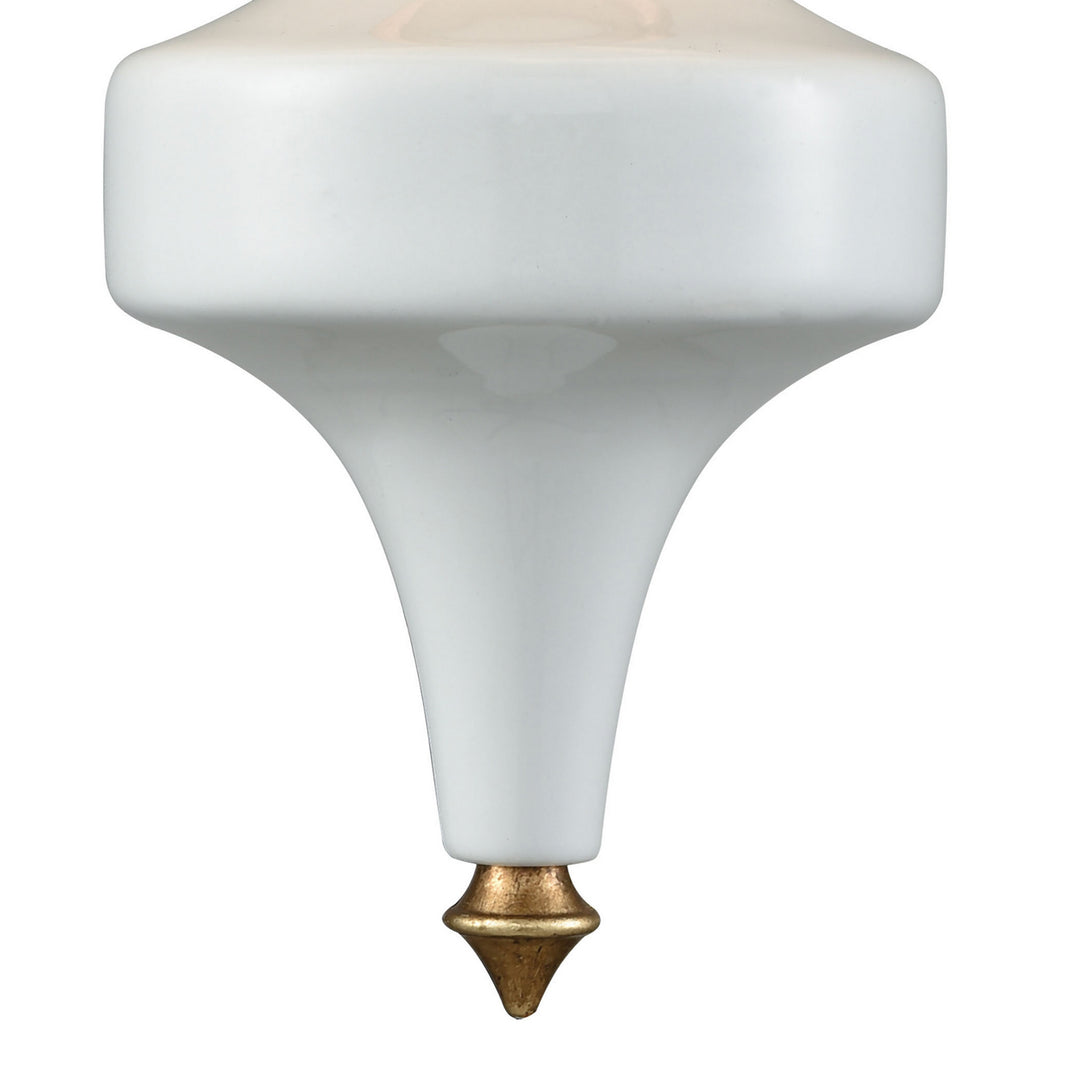 Elk Ceramique 33050/1 Wall Sconce Light - Antique Gold Leaf