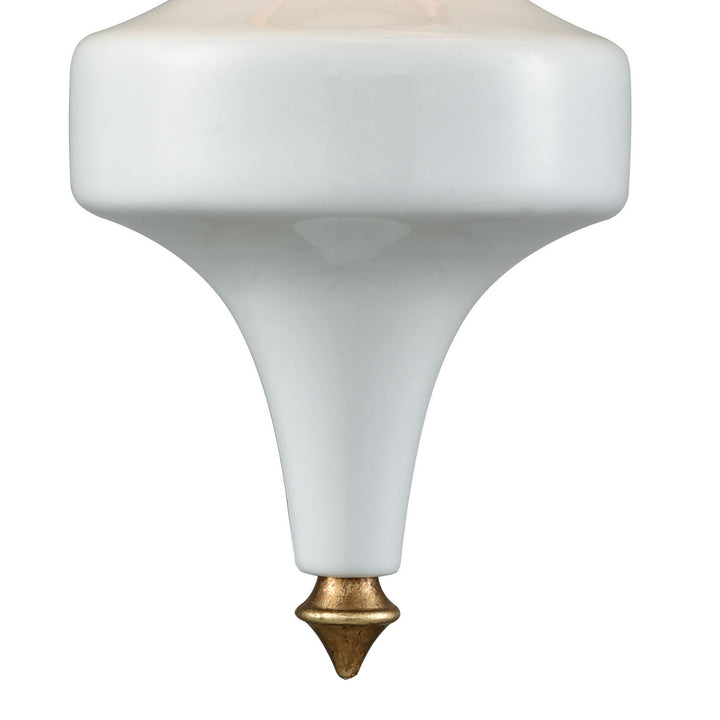 Elk Ceramique 33050/1 Wall Sconce Light - Antique Gold Leaf