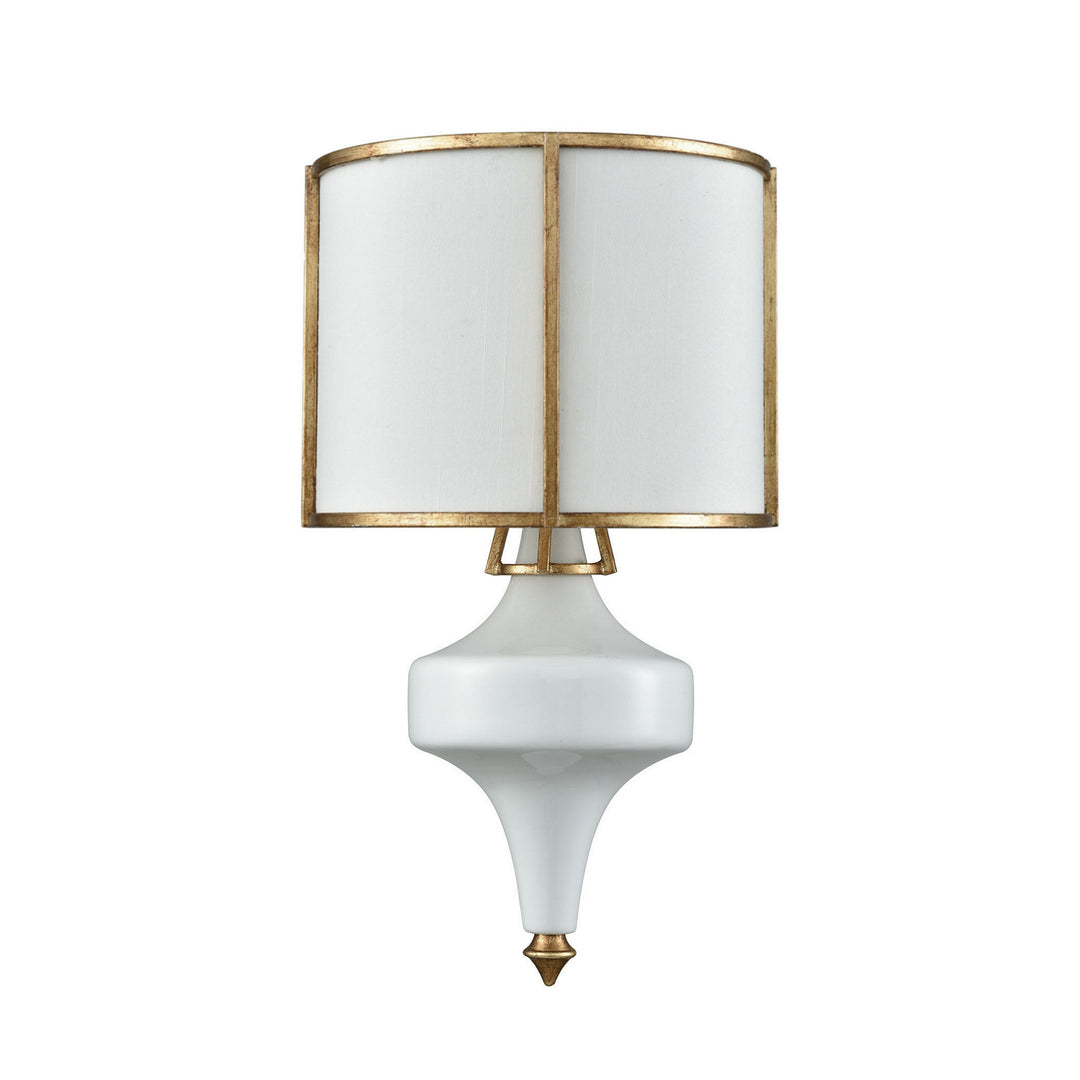 Elk Ceramique 33050/1 Wall Sconce Light - Antique Gold Leaf