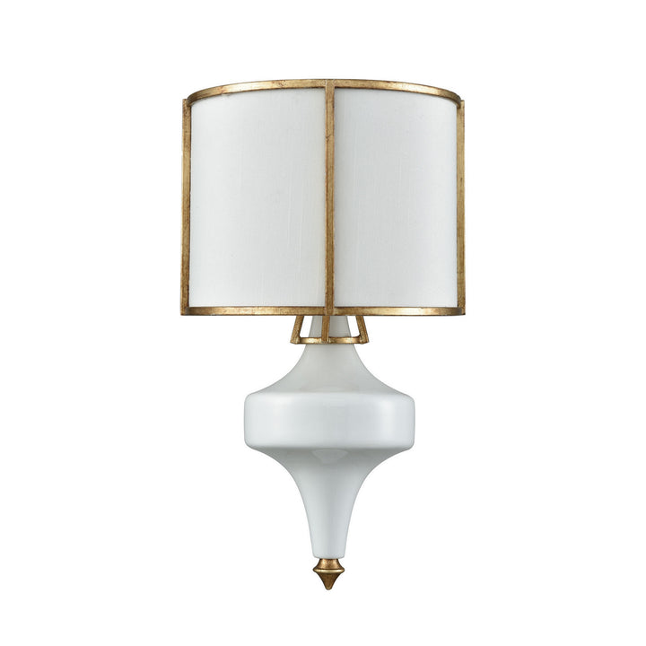 Elk Ceramique 33050/1 Wall Sconce Light - Antique Gold Leaf