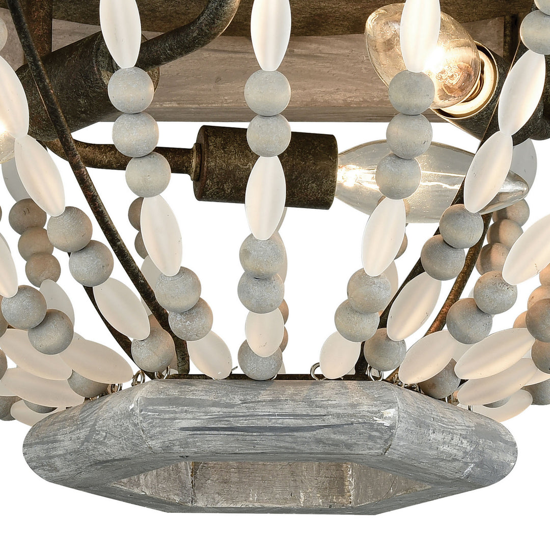 Elk Summerton 33191/3 Ceiling Light - Washed Gray