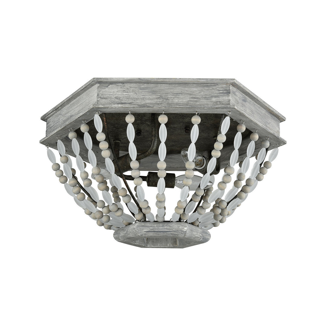 Elk Summerton 33191/3 Ceiling Light - Washed Gray