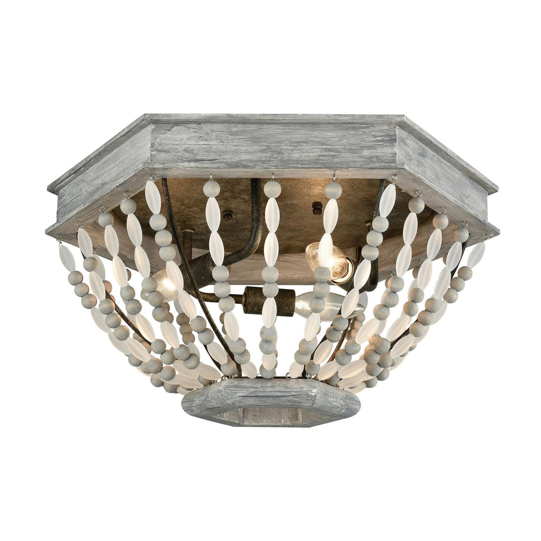 Elk Summerton 33191/3 Ceiling Light - Washed Gray