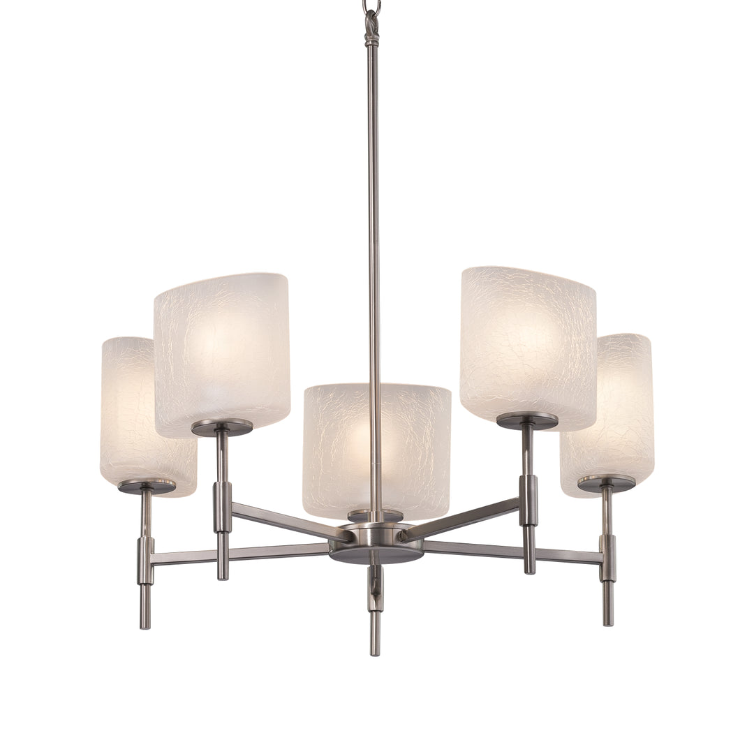 Justice Designs Fusion FSN-8410-30-FRCR-NCKL Chandelier Light - Brushed Nickel