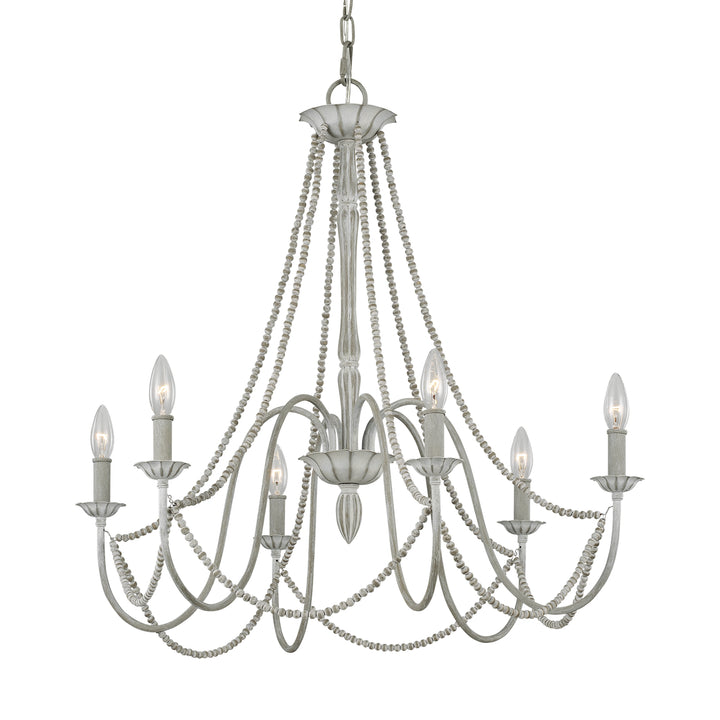 Visual Comfort Studio Maryville F3240/6WGR Chandelier Light - Washed Grey