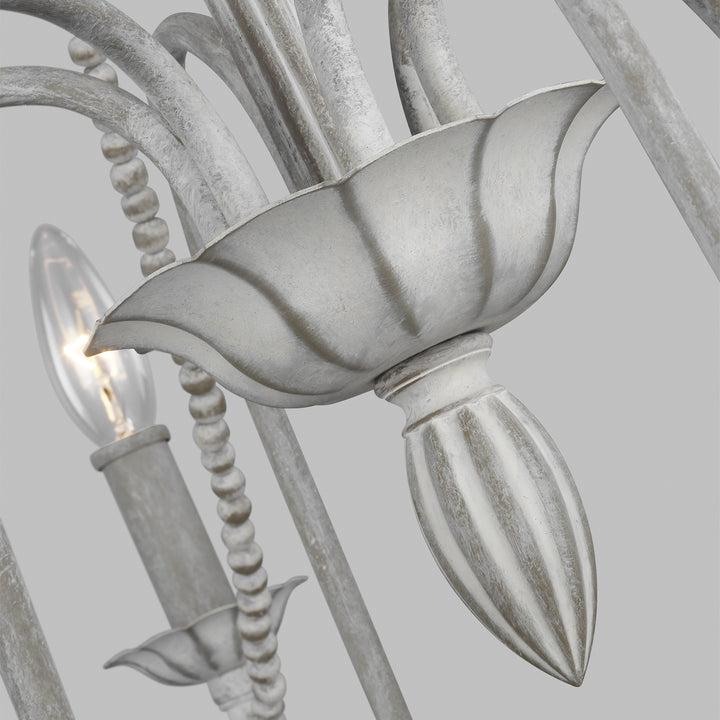 Visual Comfort Studio Maryville F3240/6WGR Chandelier Light - Washed Grey