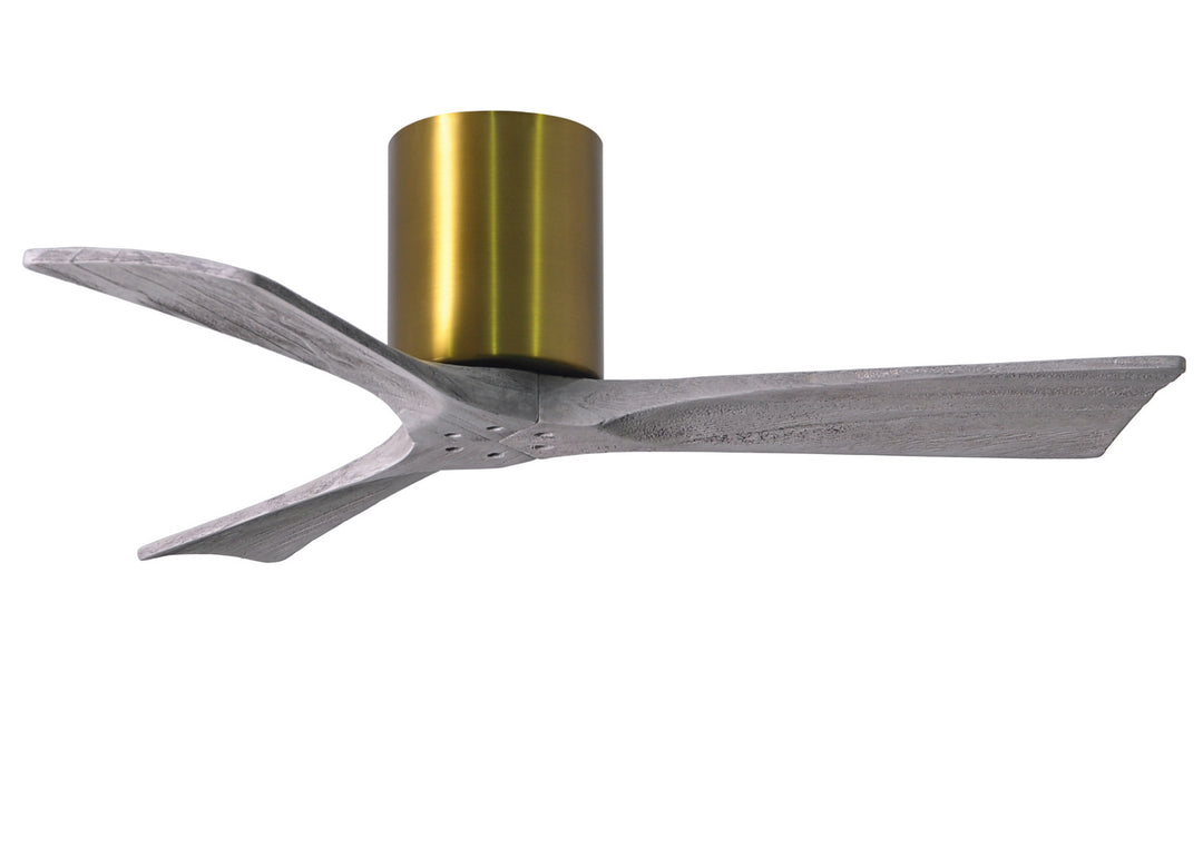 Matthews Fan Company Irene IR3H-BRBR-BW-42 Ceiling Fan 42 - Brushed Brass, Barnwood Tone/