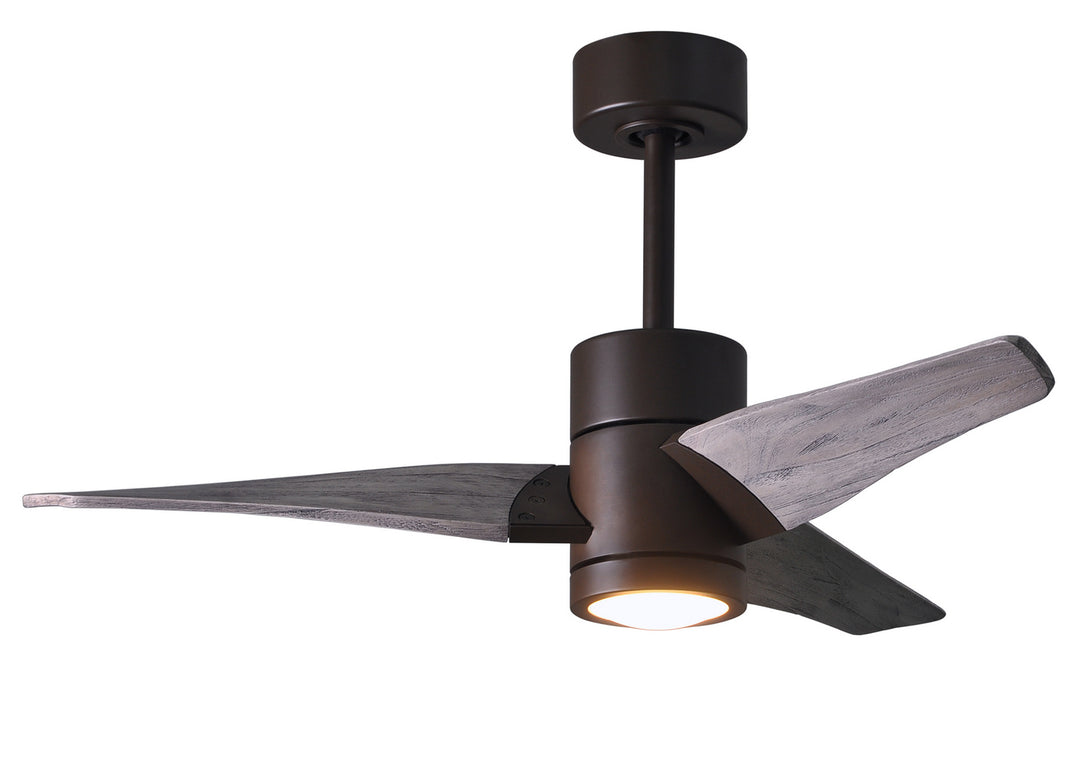 Matthews Fan Company Super Janet SJ-TB-BW-42 Ceiling Fan 42 - Textured Bronze, Barn Wood Tone/