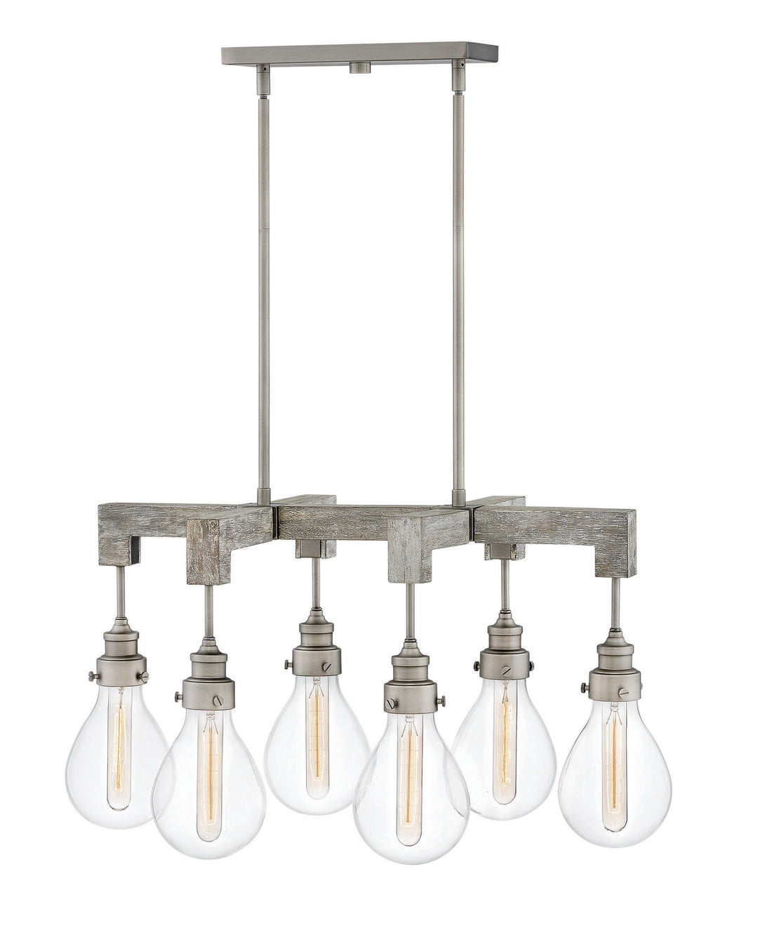 Hinkley Denton 3268PW Chandelier Light - Pewter
