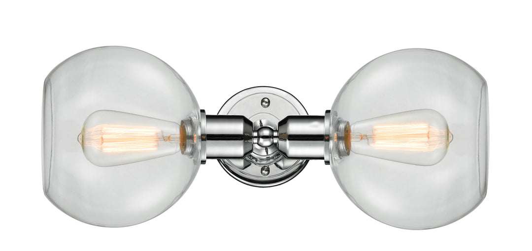 Innovations Austere 900-2W-PC-G122 Bath Vanity Light 21 in. wide - Polished Chrome