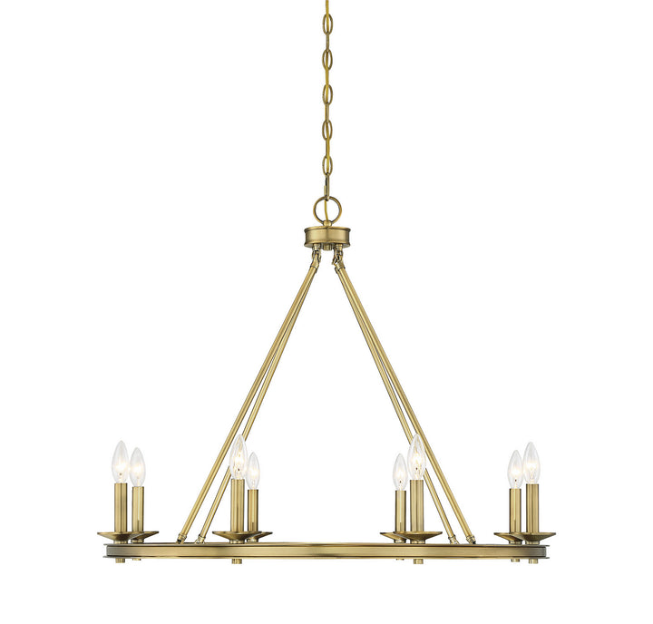Savoy House Middleton 1-308-8-322 Chandelier Light - Warm Brass