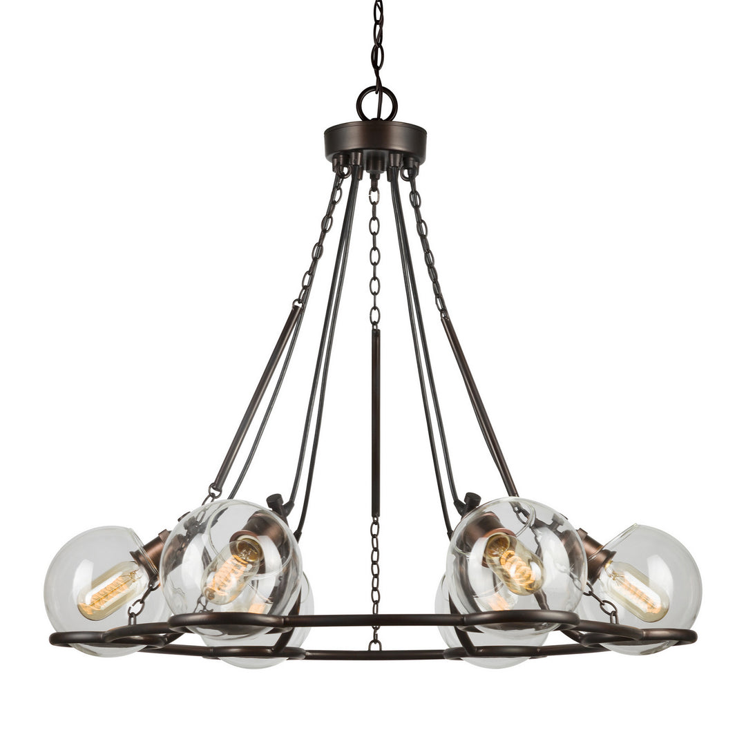 Forte 2706-06-32 Chandelier Light - Antique Bronze
