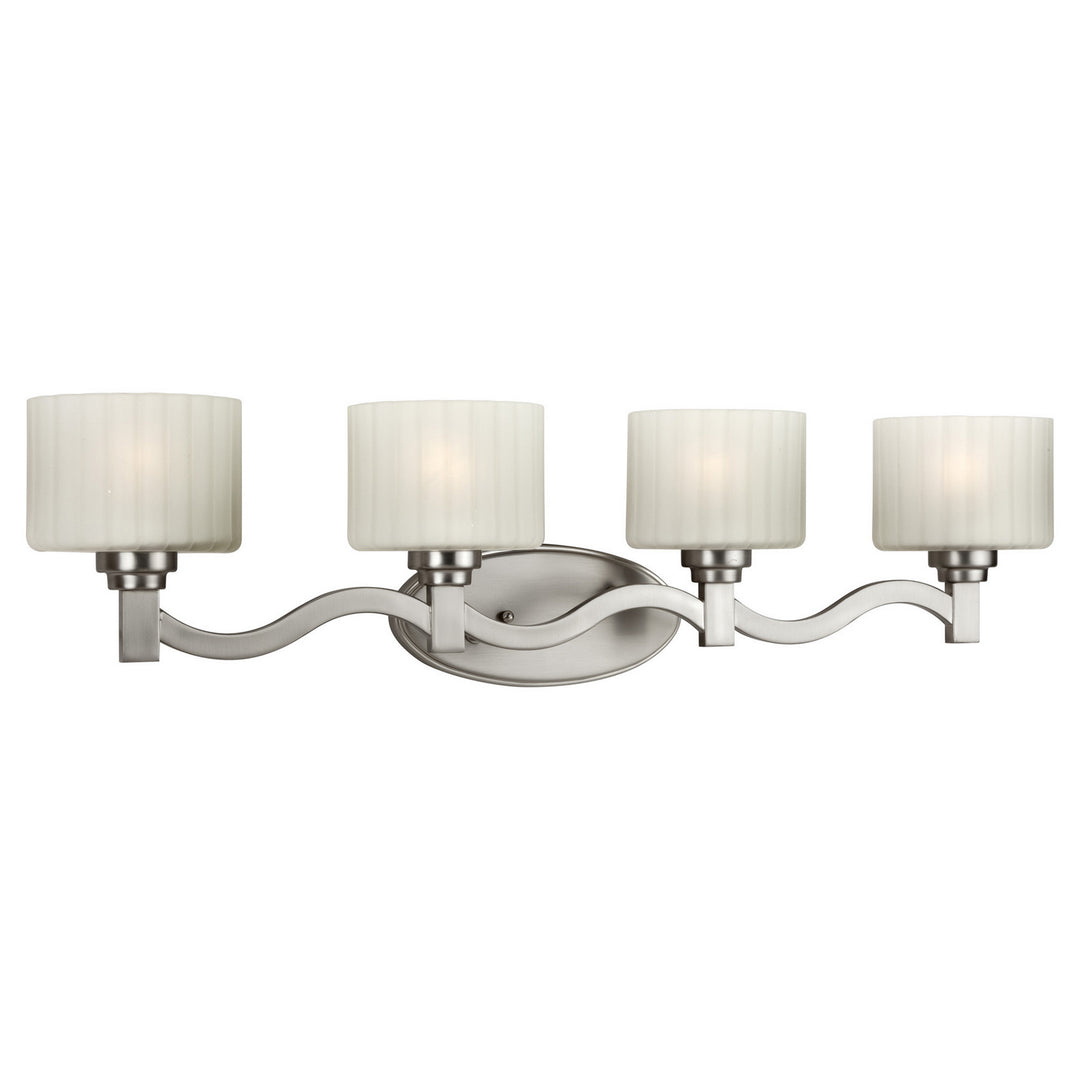 Forte 5188-04-55 Bath Vanity Light 33 in. wide - Brushed Nickel