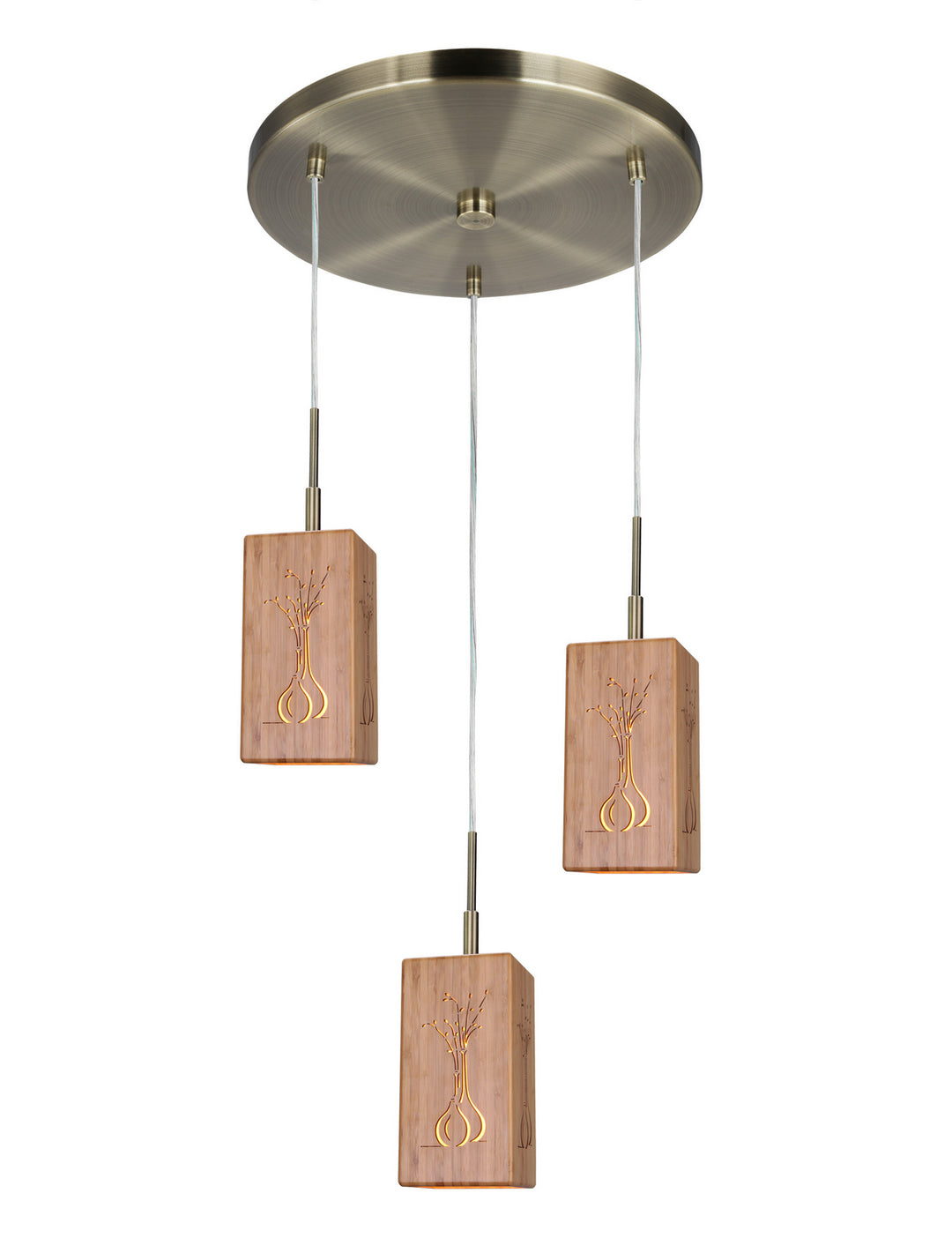 Woodbridge Light House 14024CBRWL-W3C1BB Pendant Light - Brass