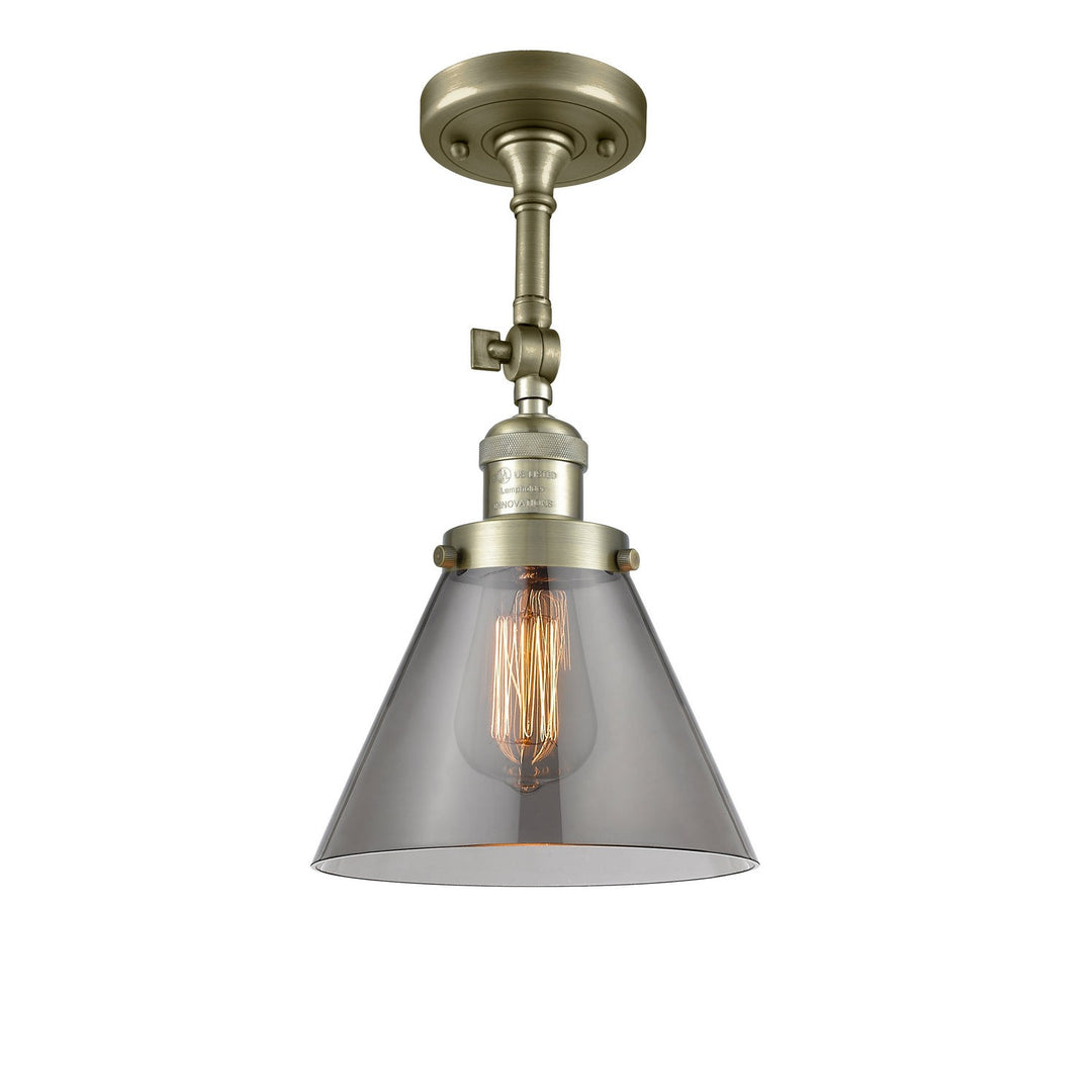 Innovations Franklin Restoration 201F-AB-G43 Ceiling Light - Antique Brass