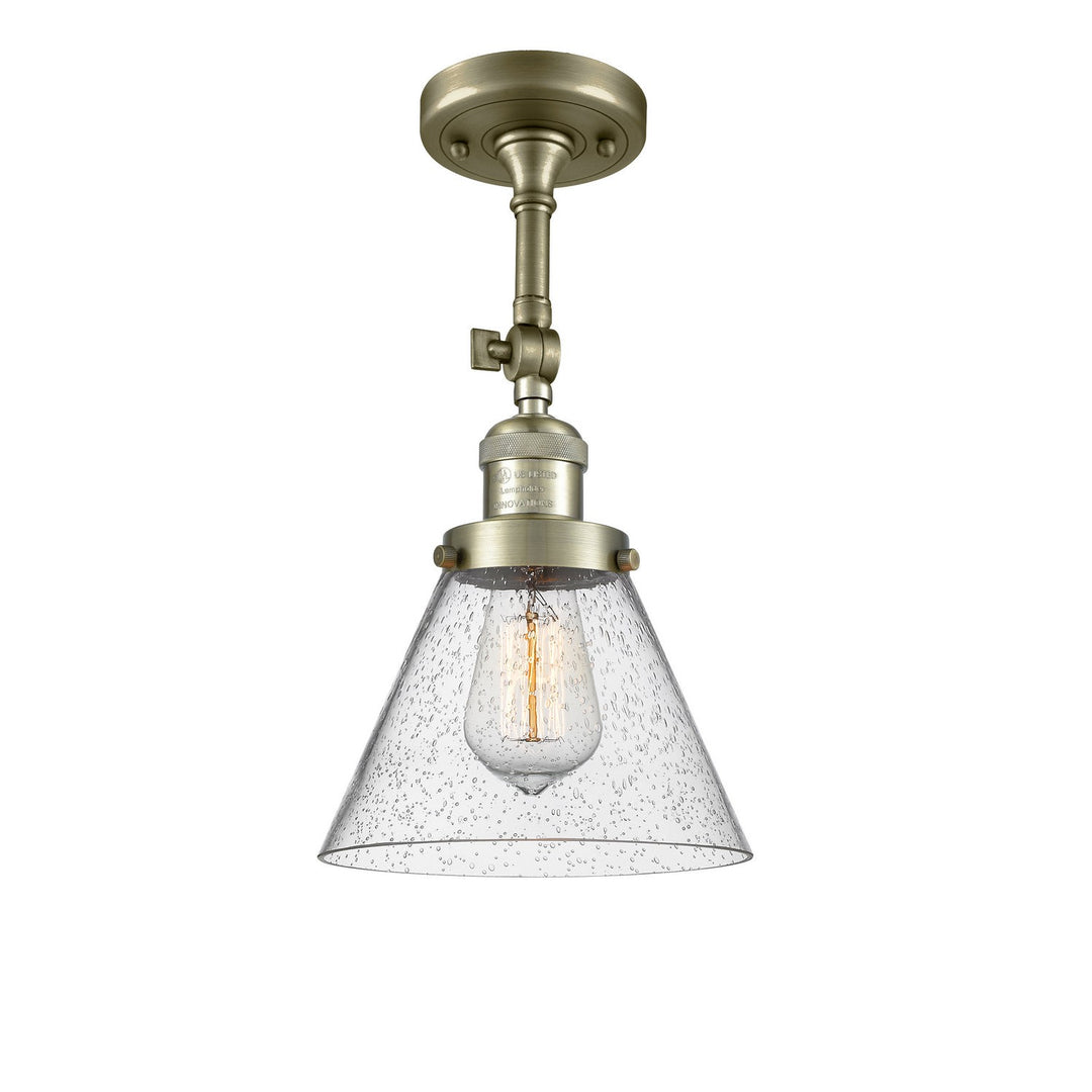 Innovations Franklin Restoration 201F-AB-G44 Ceiling Light - Antique Brass