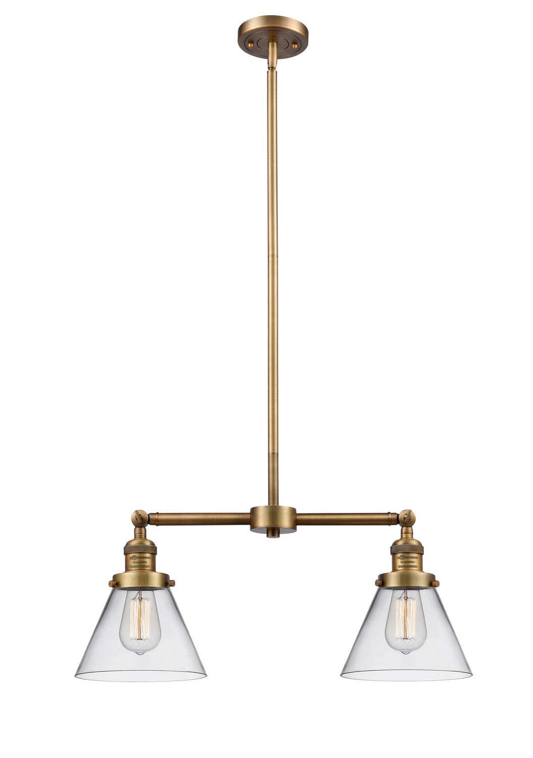 Innovations Franklin Restoration 209-BB-G42-LED Chandelier Light - Brushed Brass