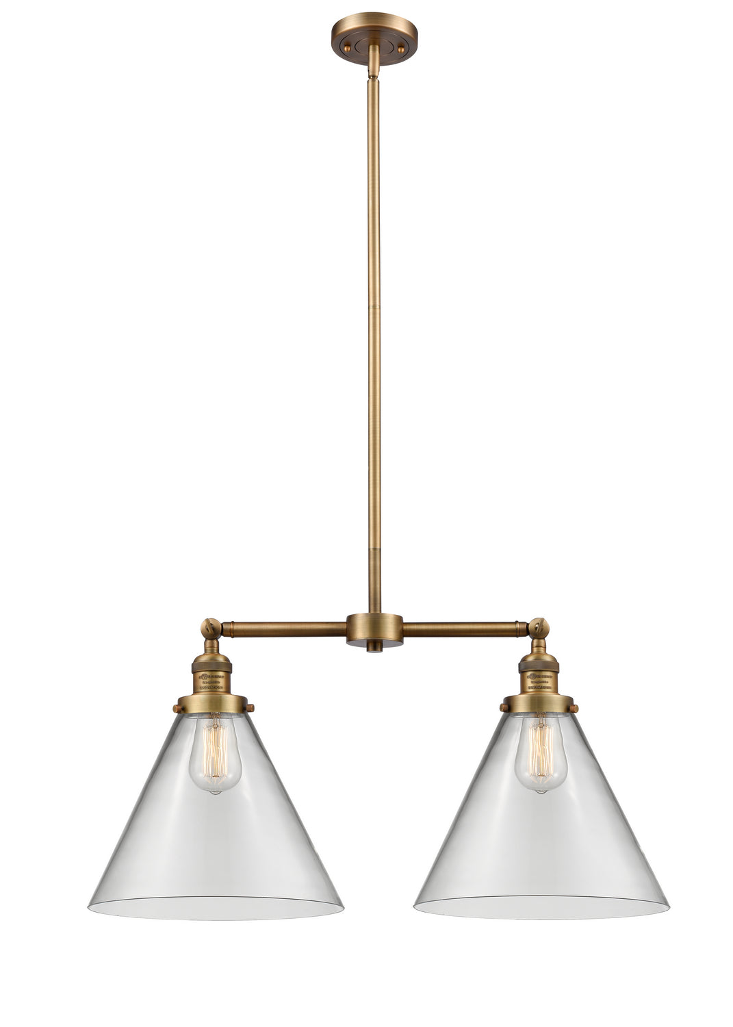Innovations Franklin Restoration 209-BB-G42-L-LED Chandelier Light - Brushed Brass