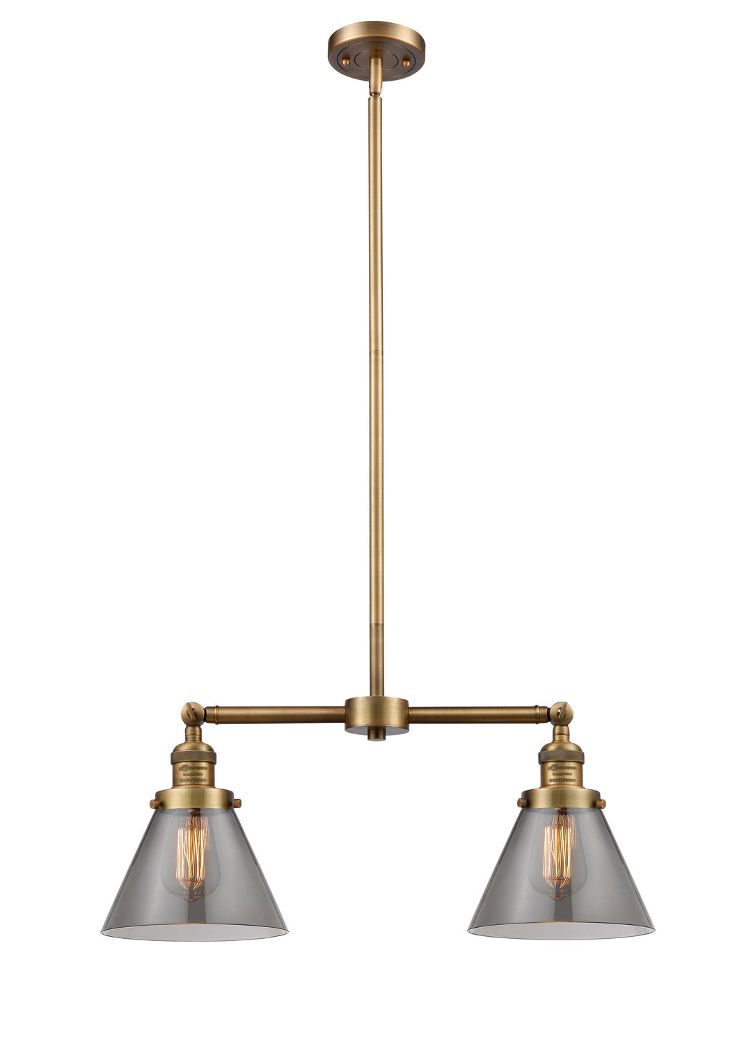Innovations Franklin Restoration 209-BB-G43 Chandelier Light - Brushed Brass