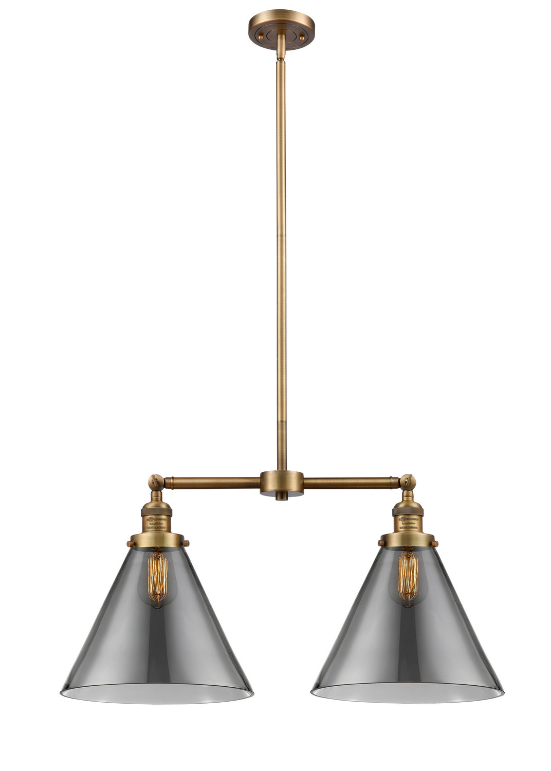 Innovations Franklin Restoration 209-BB-G43-L-LED Chandelier Light - Brushed Brass