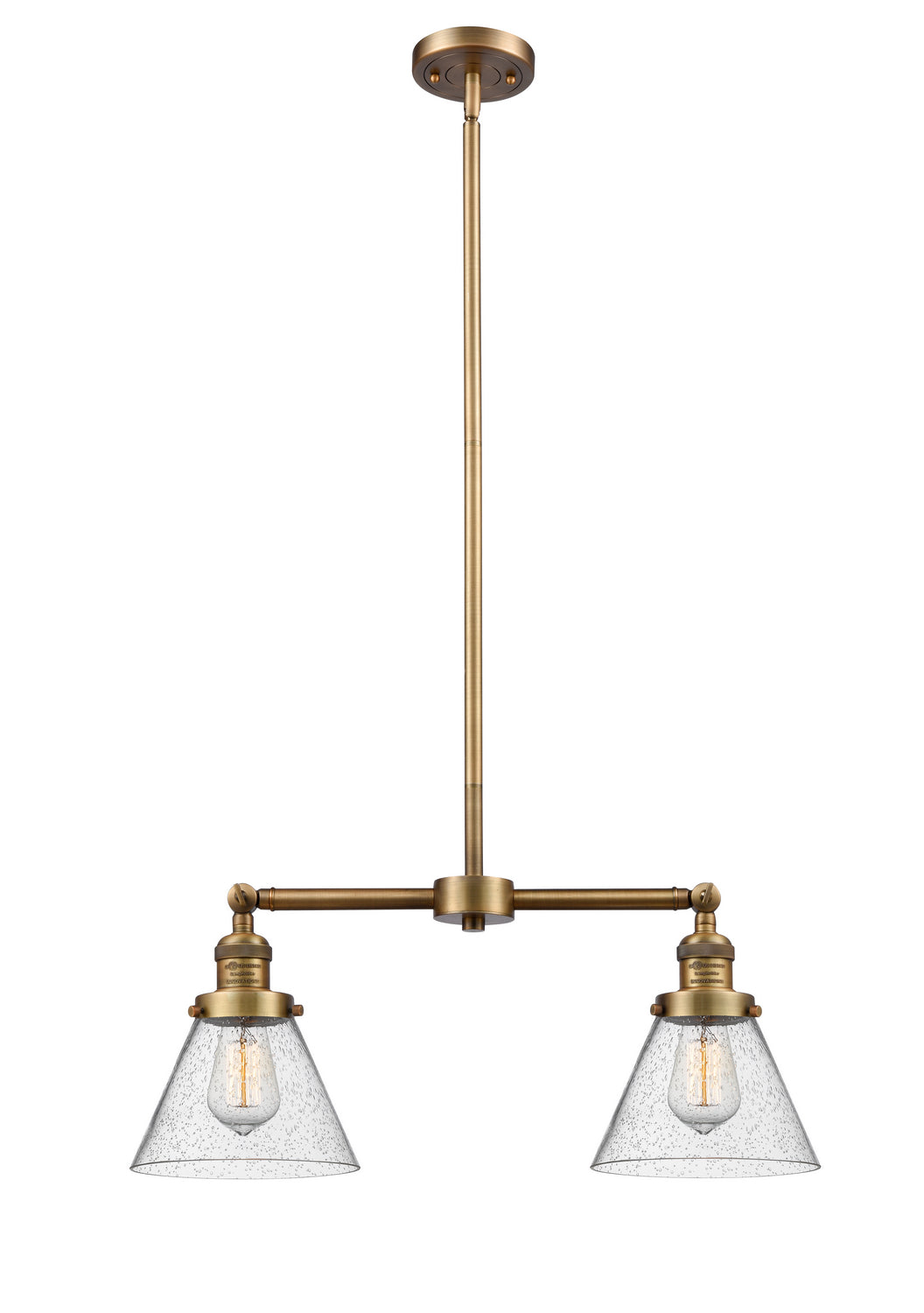 Innovations Franklin Restoration 209-BB-G44 Chandelier Light - Brushed Brass