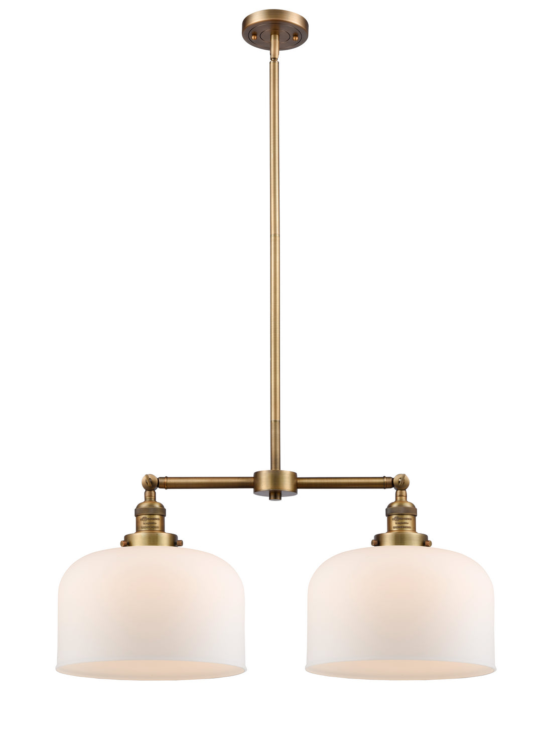 Innovations Franklin Restoration 209-BB-G71-L Chandelier Light - Brushed Brass