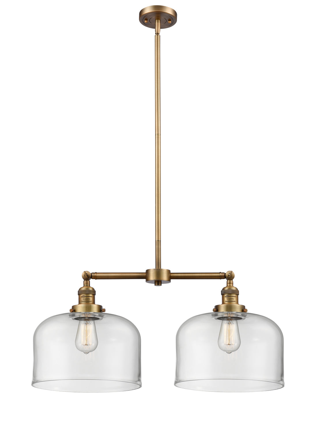 Innovations Franklin Restoration 209-BB-G72-L-LED Chandelier Light - Brushed Brass