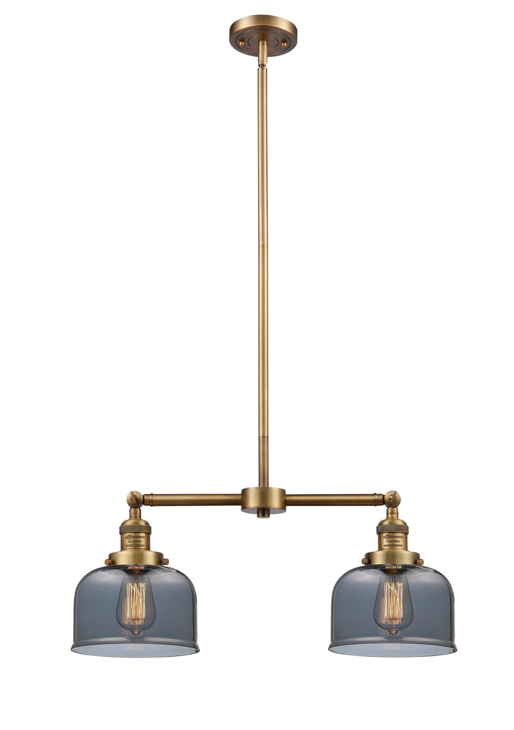 Innovations Franklin Restoration 209-BB-G73-LED Chandelier Light - Brushed Brass