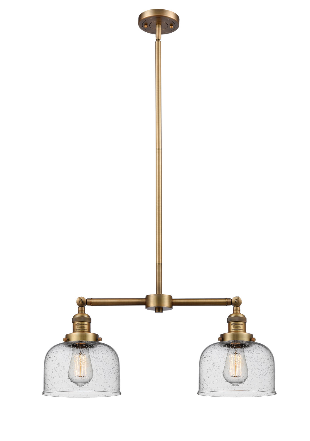 Innovations Franklin Restoration 209-BB-G74 Chandelier Light - Brushed Brass