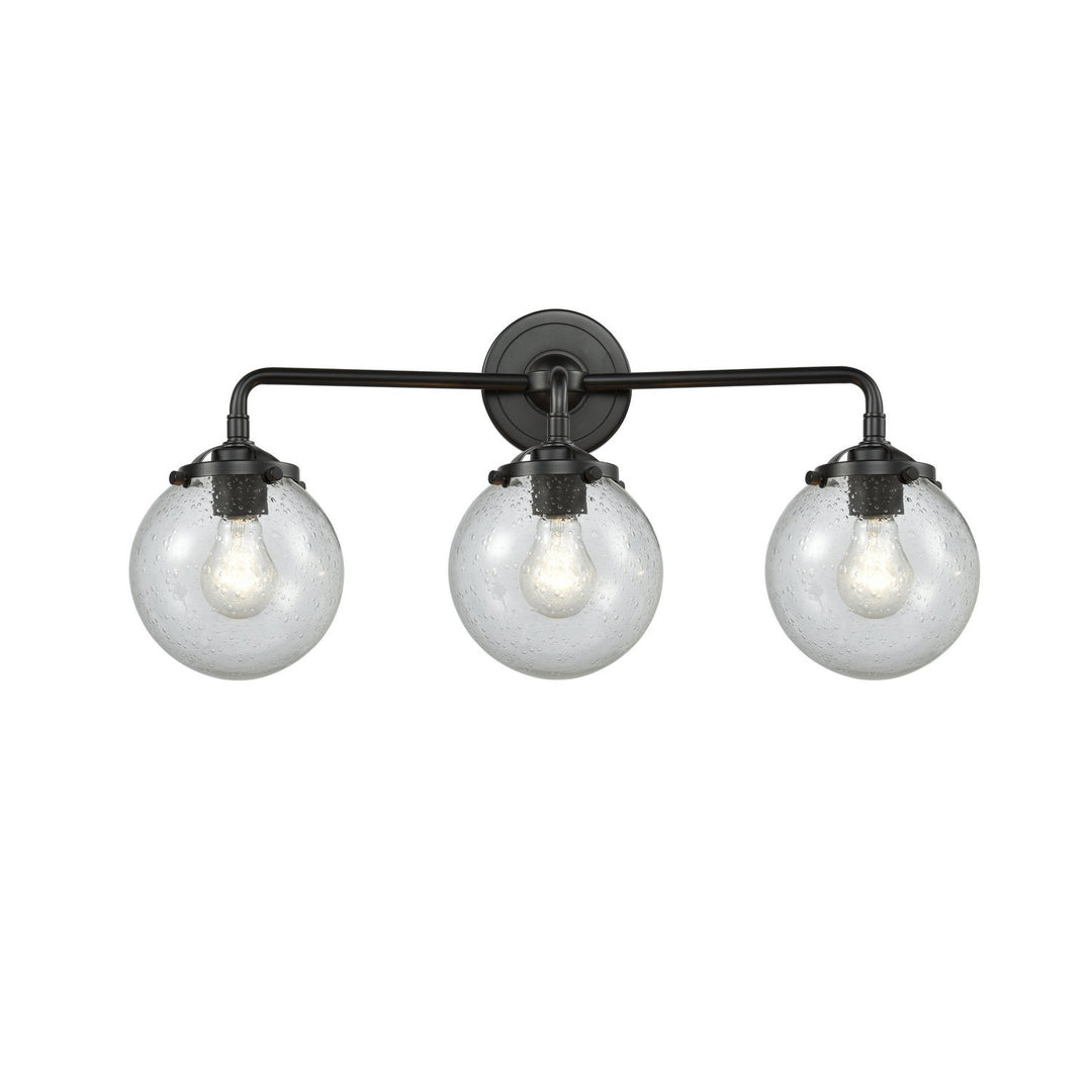 Innovations Nouveau 284-3W-OB-G204-6 Bath Vanity Light 24 in. wide - Oil Rubbed Bronze
