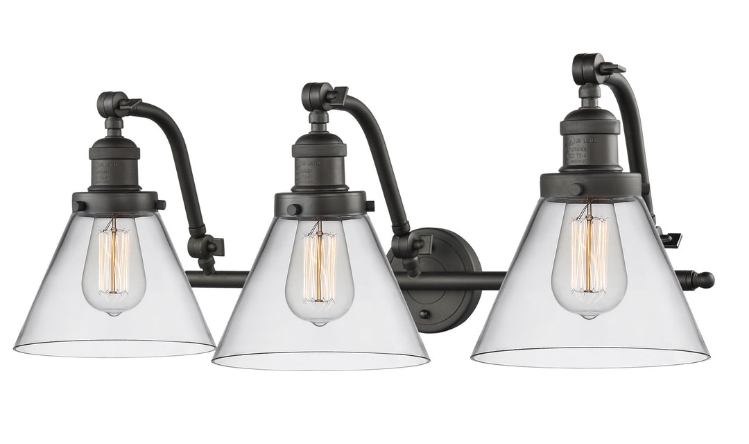 Innovations Franklin Restoration 515-3W-OB-G42-LED Bath Vanity Light 28 in. wide - Oil Rubbed Bronze