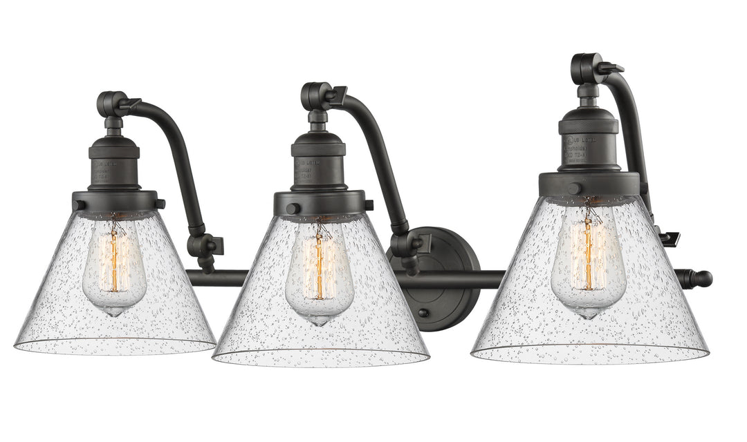 Innovations Franklin Restoration 515-3W-OB-G44-LED Bath Vanity Light 28 in. wide - Oil Rubbed Bronze