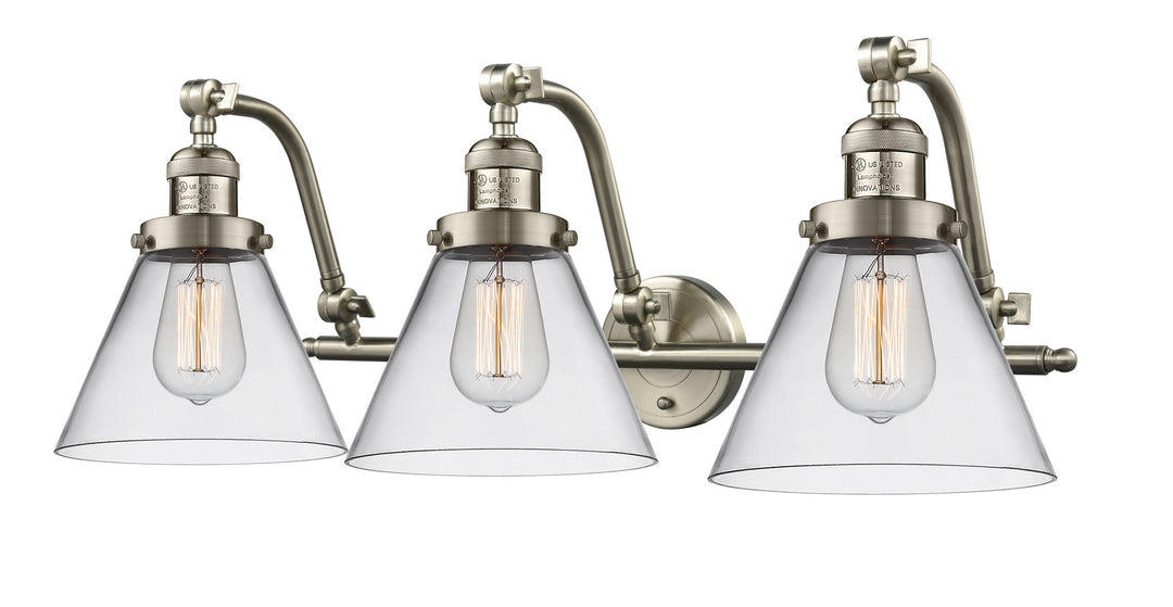 Innovations Franklin Restoration 515-3W-SN-G42-LED Bath Vanity Light 28 in. wide - Brushed Satin Nickel