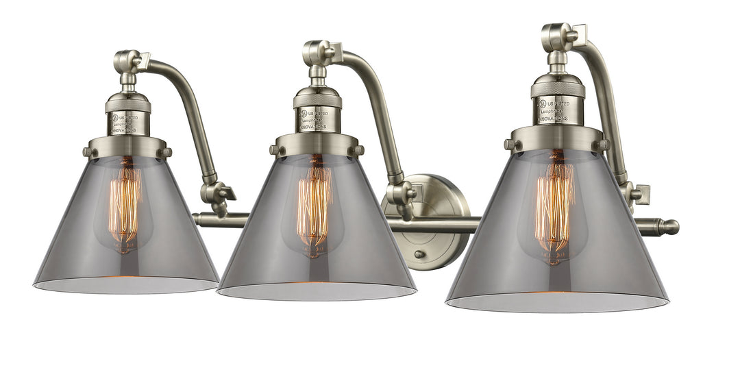 Innovations Franklin Restoration 515-3W-SN-G43-LED Bath Vanity Light 28 in. wide - Brushed Satin Nickel