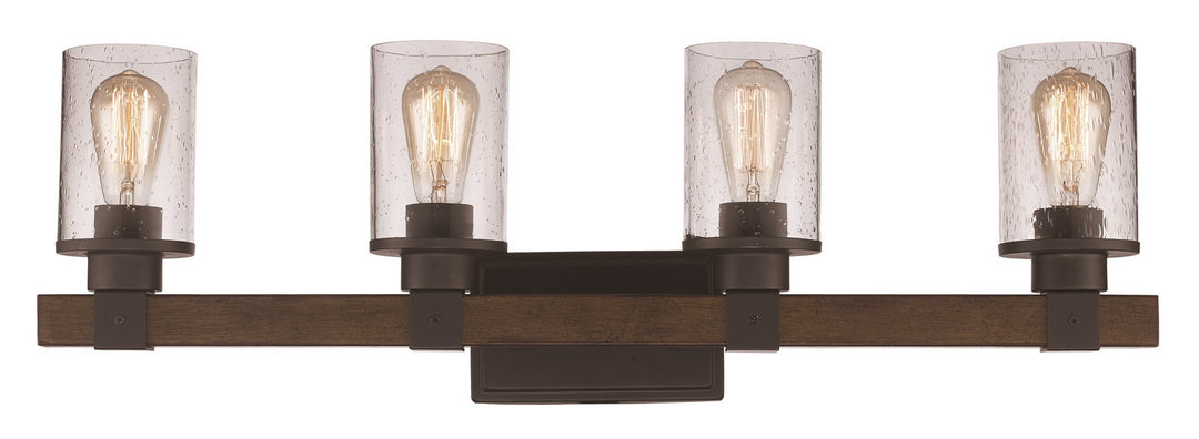 Trans Globe Imports 21844 ROB Bath Vanity Light 32 in. wide - Rubbed Oil Bronze