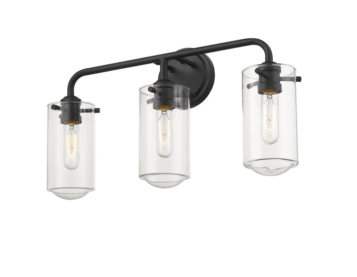 Z-Lite Delaney 471-3V-MB Bath Vanity Light 22 in. wide - Matte Black